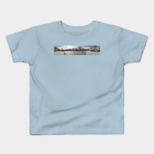 Nottingham City Centre, The Old Market Square Panorama Kids T-Shirt